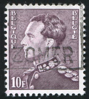 BELGIUM - CIRCA 1936: stamp printed by Belgium, shows Leopold III, circa 1936