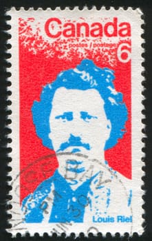 CANADA - CIRCA 1970: stamp printed by Canada, shows Louis Riel, circa 1970