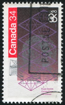 CANADA - CIRCA 1986: stamp printed by Canada, shows abstraction, circa 1986
