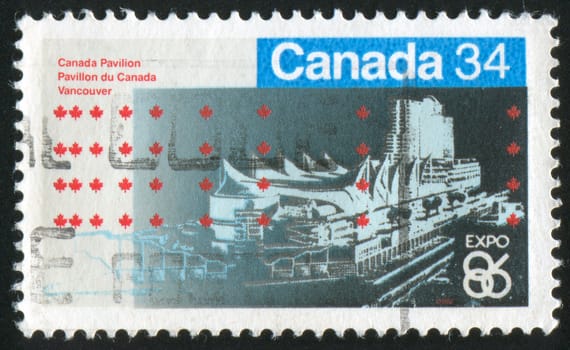 CANADA - CIRCA 1986: stamp printed by Canada, shows city, circa 1986