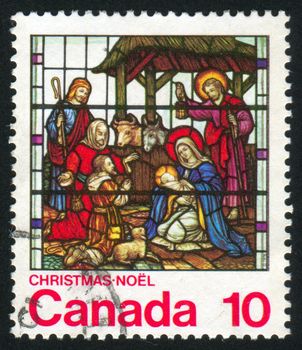 CANADA - CIRCA 1976: stamp printed by Canada, shows christmas, circa 1976