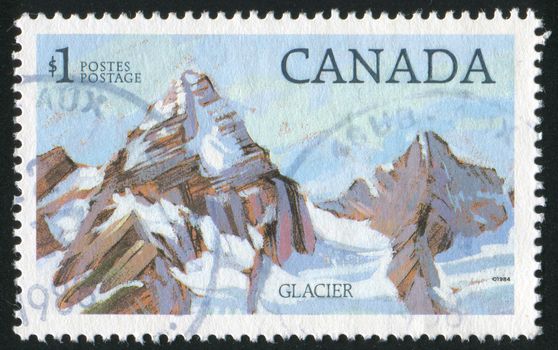 CANADA - CIRCA 1994: stamp printed by Canada, shows mountain, circa 1994