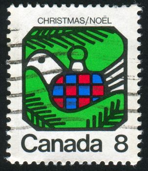 CANADA - CIRCA 1973: stamp printed by Canada, shows Dove, circa 1973
