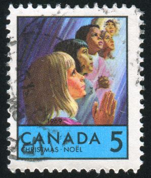 CANADA - CIRCA 1969: stamp printed by Canada, shows Children of Various, circa 1969