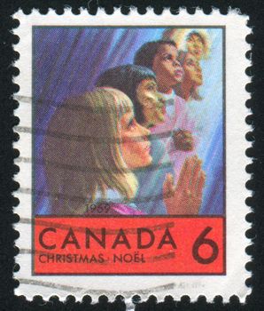 CANADA - CIRCA 1969: stamp printed by Canada, shows Children of Various, circa 1969