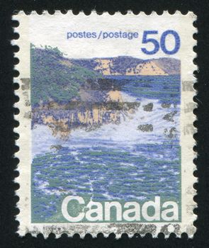 CANADA - CIRCA 1972: stamp printed by Canada, shows Seashore, circa 1972