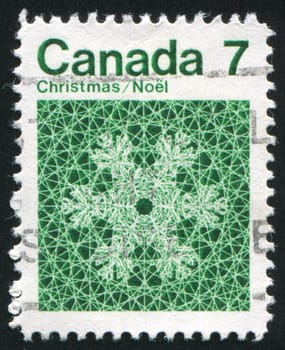 CANADA - CIRCA 1971: stamp printed by Canada, shows Snowflake, circa 1971