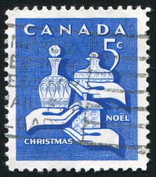 CANADA - CIRCA 1965: stamp printed by Canada, shows Gifts of the Wise Men, circa 1965