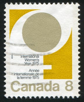 CANADA - CIRCA 1975: stamp printed by Canada, shows Female Symbol, circa 1975
