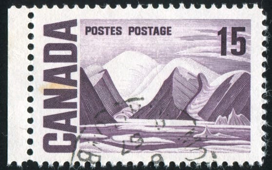 CANADA - CIRCA 1967: stamp printed by Canada, shows �Bylot Island� by Lawren Harris, circa 1967