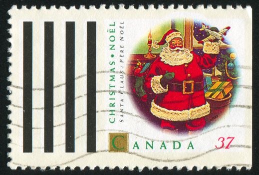 CANADA - CIRCA 1992: stamp printed by Canada, shows Santa Claus, circa 1992