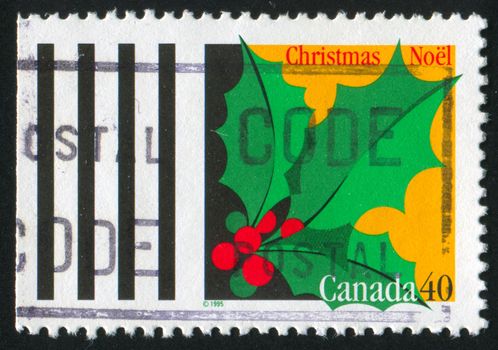 CANADA - CIRCA 1995: stamp printed by Canada, shows christmas, circa 1995