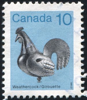 CANADA - CIRCA 1982: stamp printed by Canada, shows Weathercock, circa 1982