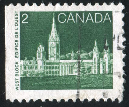 CANADA - CIRCA 1985: stamp printed by Canada, shows parliament, circa 1985