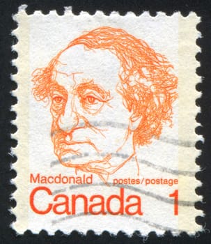 CANADA - CIRCA 1972: stamp printed by Canada, shows Sir John A. Macdonald, circa 1972