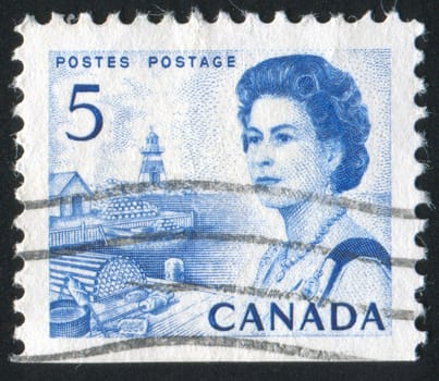 CANADA - CIRCA 1972: stamp printed by Canada, shows Queen Elizabeth II, circa 1972