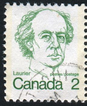 CANADA - CIRCA 1972: stamp printed by Canada, shows Sir Wilfrid Laurier, circa 1972