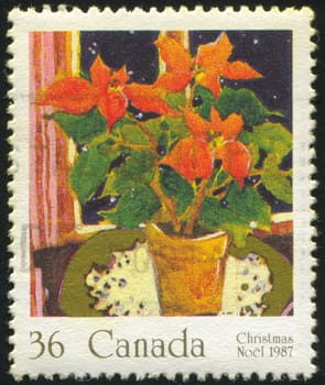CANADA - CIRCA 1987: stamp printed by Canada, shows flower, circa 1987