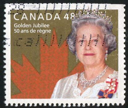 CANADA - CIRCA 2002: stamp printed by Canada, shows queen Elizabeth, circa 2002