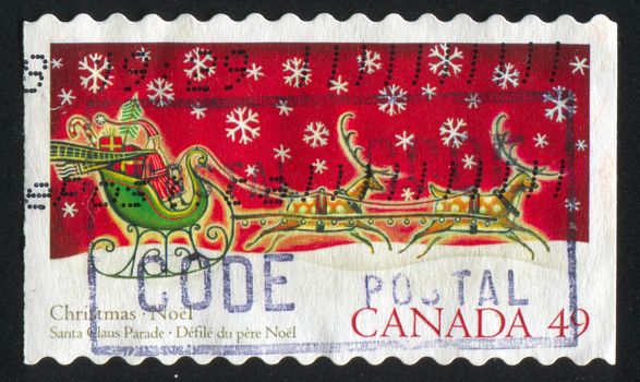 CANADA - CIRCA 2004: stamp printed by Canada, shows Santa Claus, circa 2004