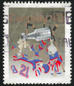 CANADA - CIRCA 1993: stamp printed by Canada, shows Stanley Cup, circa 1993