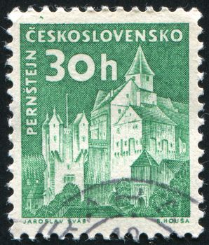 CZECHOSLOVAKIA - CIRCA 1969: stamp printed by Czechoslovakia, shows Bezdez Castle, circa 1969