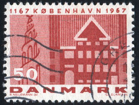 DENMARK - CIRCA 1967: stamp printed by Denmark, shows Old Town Hall, circa 1967