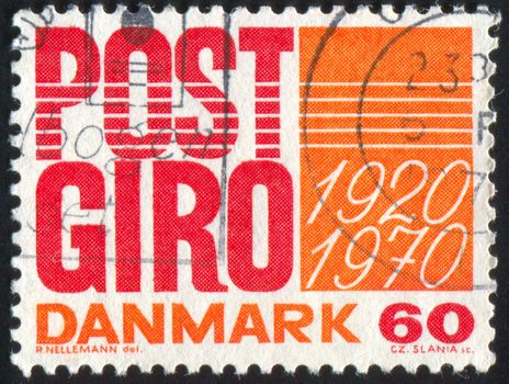 DENMARK - CIRCA 1970: stamp printed by Denmark, shows text, circa 1970