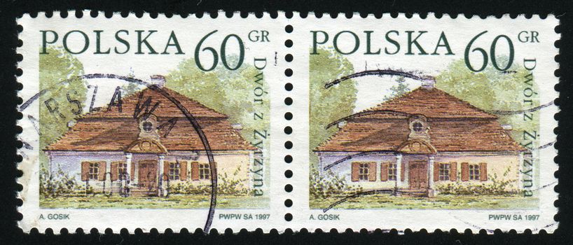 POLAND -CIRCA 1997: The rural house in Poland, circa 1997.