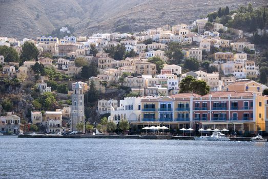 small greek town on a small island