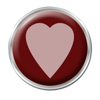 red button with the red heart on it