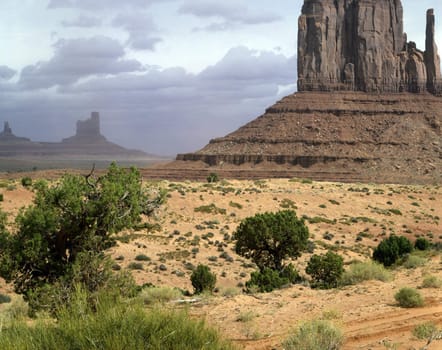 Mittens in Monument Valley, Arizona