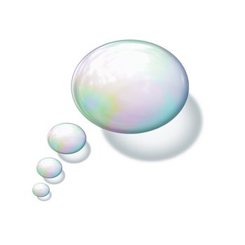 An image of a nice soap bubble background