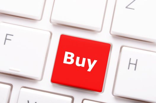 buy key showing internet commerce or online shop concept