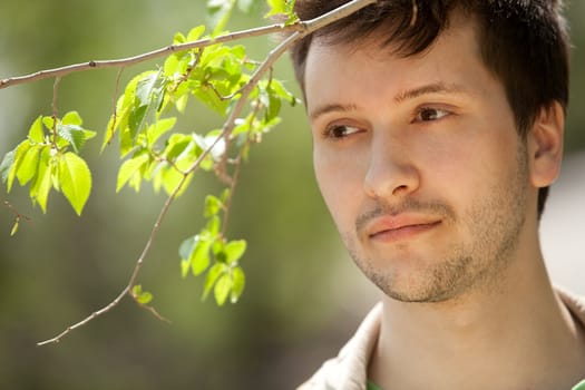 portrait of a man outdoors