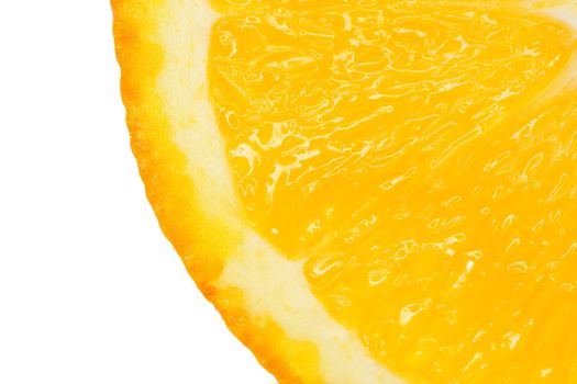 Orange slice isolated on a white background