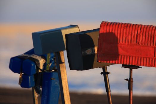 Mail Boxes in WInter Canada