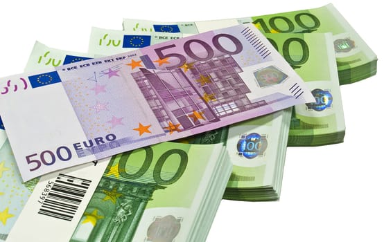 Euro banknotes