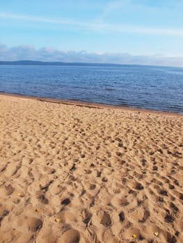 Sandy beach on Lake