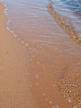 Sandy beach on Lake