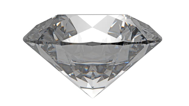 diamond gemstone isolated on white