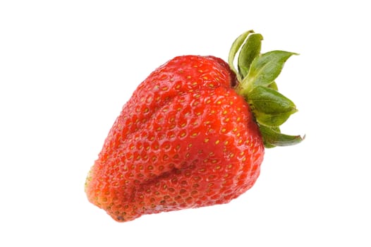 Isolated fresh ripe strawberry