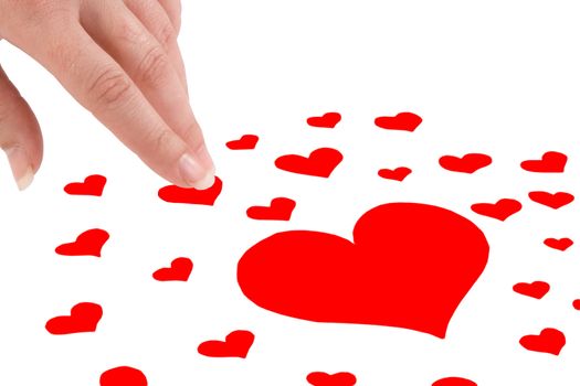 Muchos corazones para elegir y tomarlo en la mano - A lot of hearts to elect and to take it in the hand