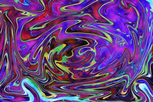 Psychedelic abstract from a hippie of the 70's