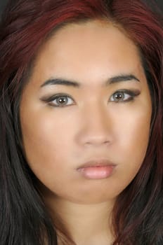 closeup of a pretty asian girl