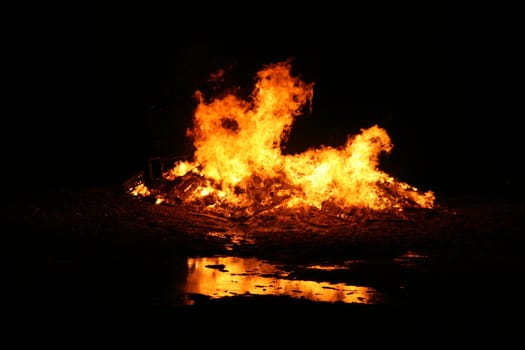 background of a bonfire, hot warm reflection, fire isolation