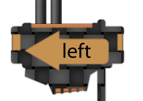 arrow sign pointing to the left