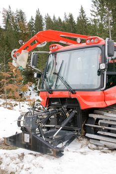 Snowcat awaits your stake in the Bavarian Alps