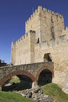 Sao jorge medieval scastel in Lisbonne, Portugal