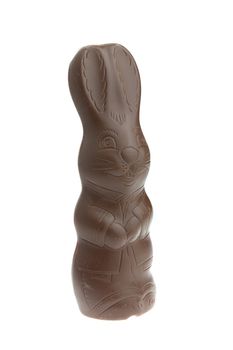 Chocolate Easter Bunny isolated on white background